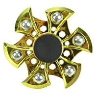 TOYLAND Spinarooz Hand Spinner Novelty Toy - Fidget Spinner - 3 en 1 - Salto- Rebote- Giro (Oro)